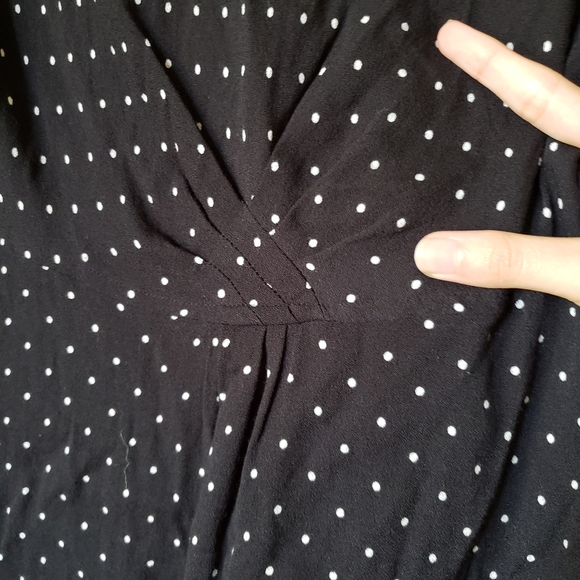 Free People This Town Black Polka Dot Mini Dress - Picture 7 of 8